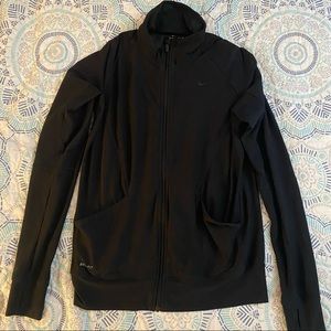 Black Dri-Fit Zip Up Nike Running Jacket